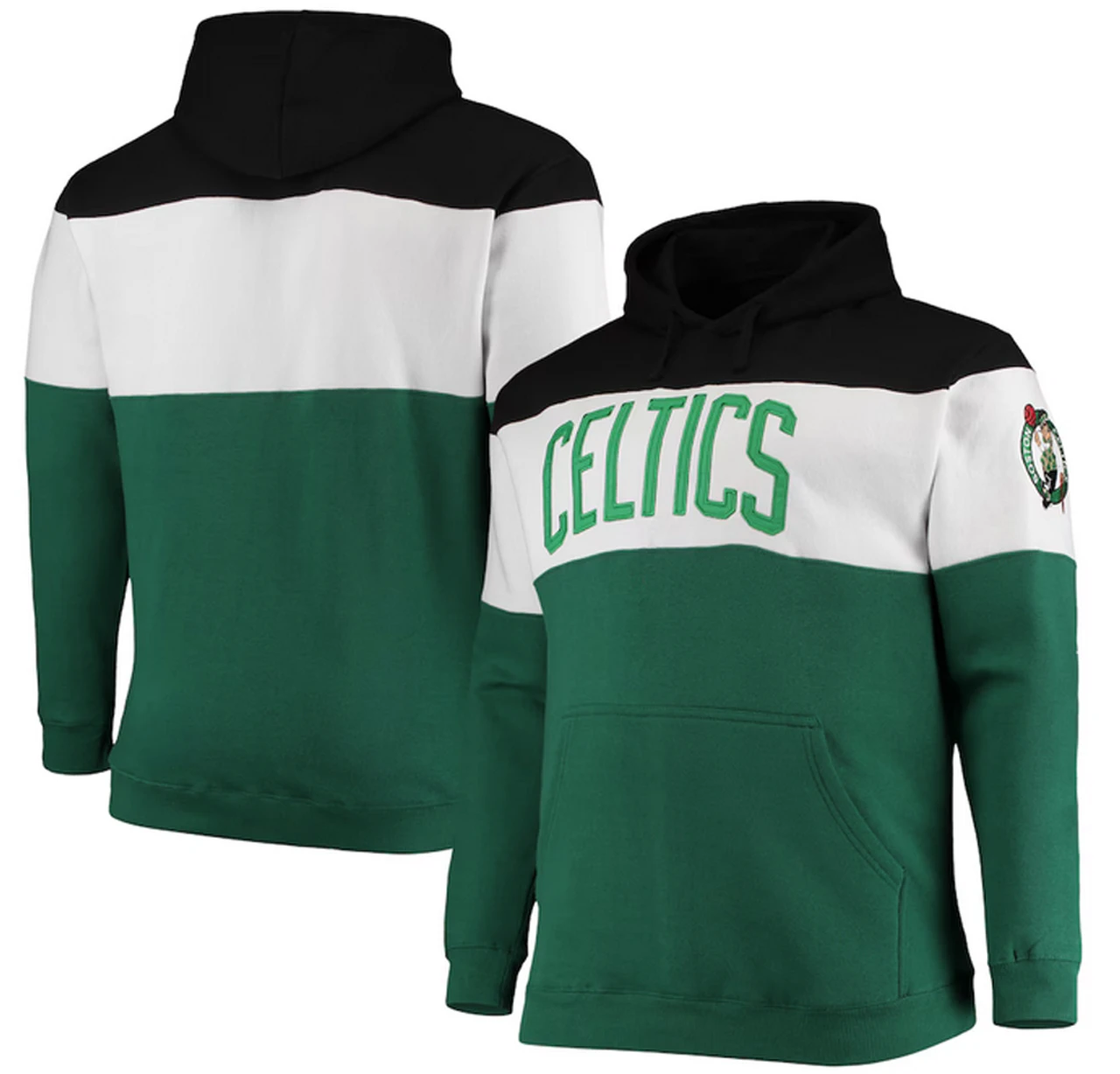 Fanatics Boston Celtics Colorblock Wordmark Pullover Hoodie 2X 3 Fanatics Boston Celtics Colorblock Wordmark Pullover Hoodie 2X