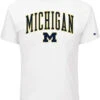 Champion University Of Michigan White Arch Mascot Tee 2XT, 3X, 3T 1 Champion University Of Michigan White Arch Mascot Tee 2XT, 3X, 3T -Fanatics Comlumbia Shop ChampUofMArchTeeWhite 17073.1664307700