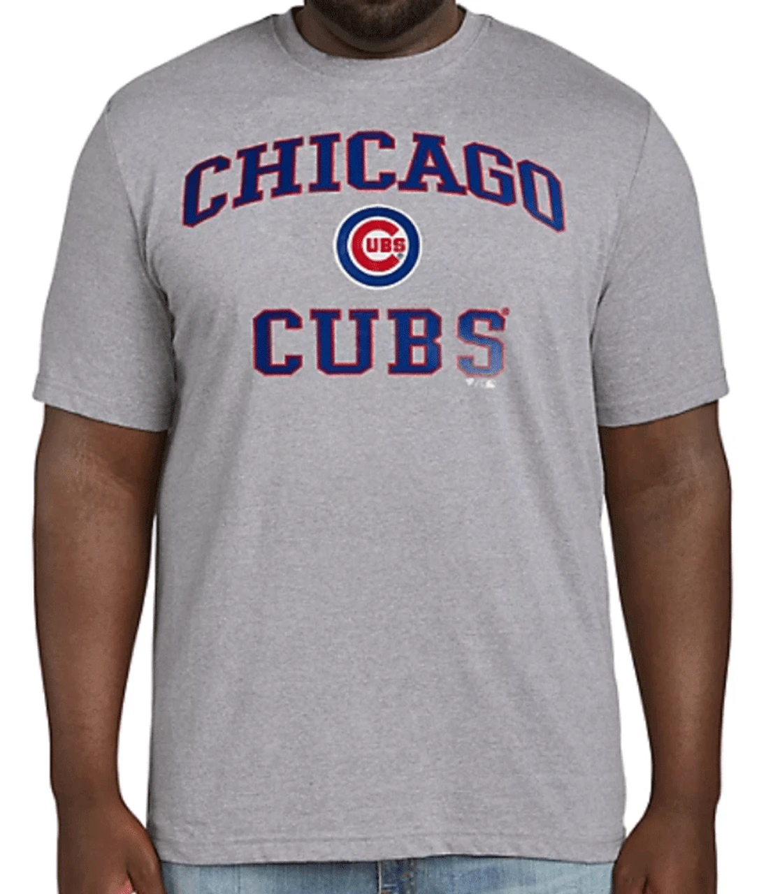 Fanatics MLB Chicago Cubs Heather Gray Short Sleeve Tee Shirt 5XT 3 Fanatics MLB Chicago Cubs Heather Gray Short Sleeve Tee Shirt 5XT