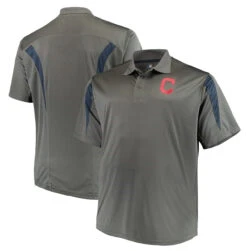 Majestic Cleveland Indians Gray Contract Polo XLT, 2XT, 3X 7 Majestic Cleveland Indians Gray Contract Polo XLT, 2XT, 3X -Fanatics Comlumbia Shop Contract Polo 3 30651.1563907688