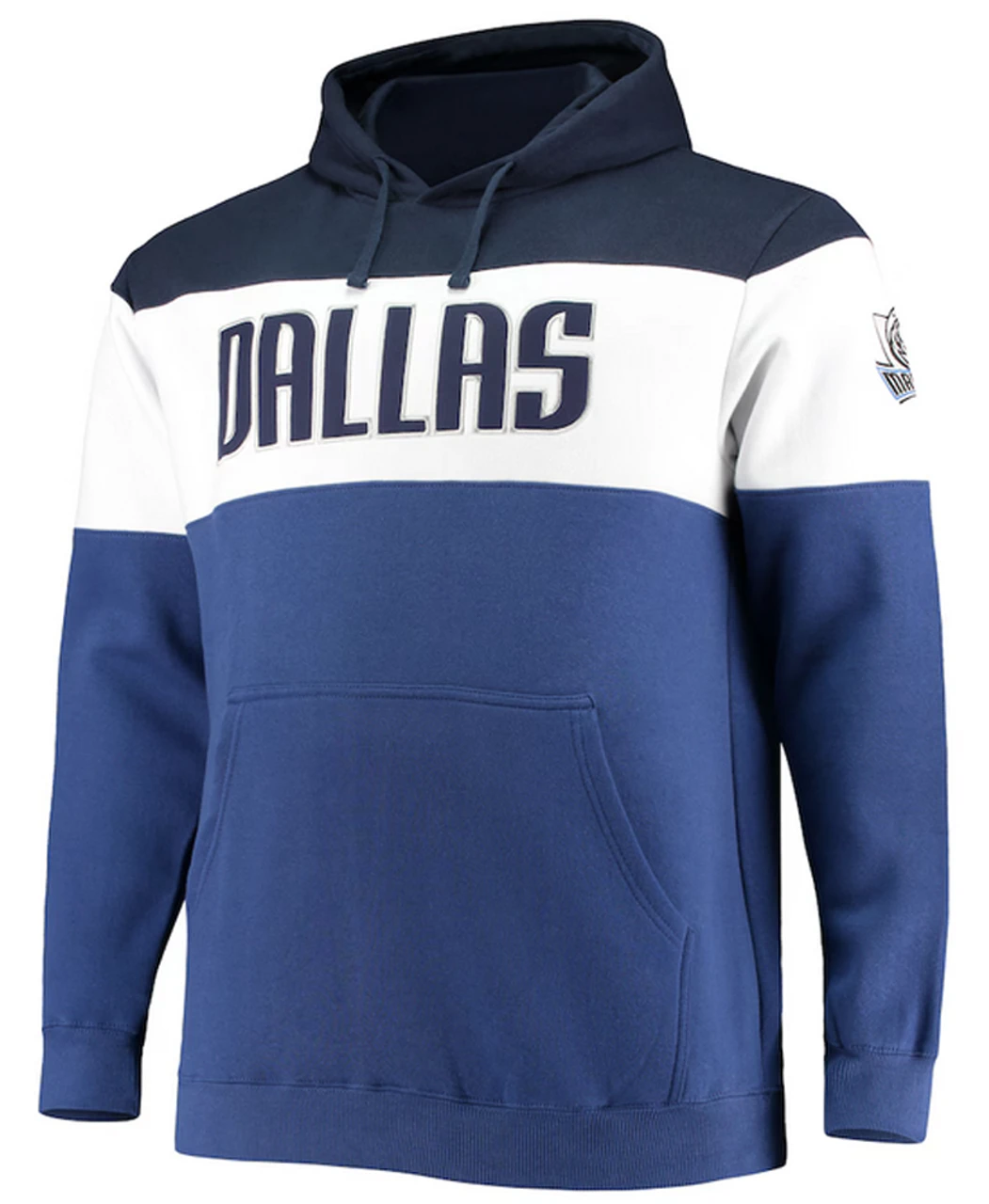 Fanatics Dallas Mavericks Colorblock Wordmark Pullover Hoodie 2X, 3X 4 Fanatics Dallas Mavericks Colorblock Wordmark Pullover Hoodie 2X, 3X - Image 2