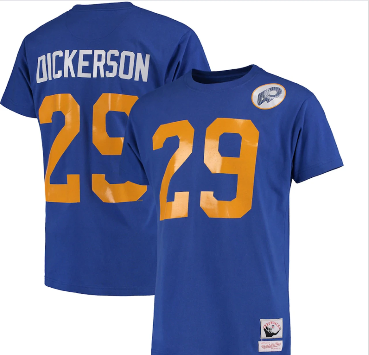 Mitchell & Ness LA Rams Retired Player Hall Of Fame Tees #36 Jerome Bettis Or #29 Eric Dickerson 3X 4 Mitchell & Ness LA Rams Retired Player Hall Of Fame Tees #36 Jerome Bettis Or #29 Eric Dickerson 3X - Image 2