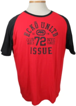 Ecko Unlimited Lightweight Raglan Graphic Tee 2 Colors 2XT, 3X, 3XT, 4X, 4XT, 5X, 5XT, 6X