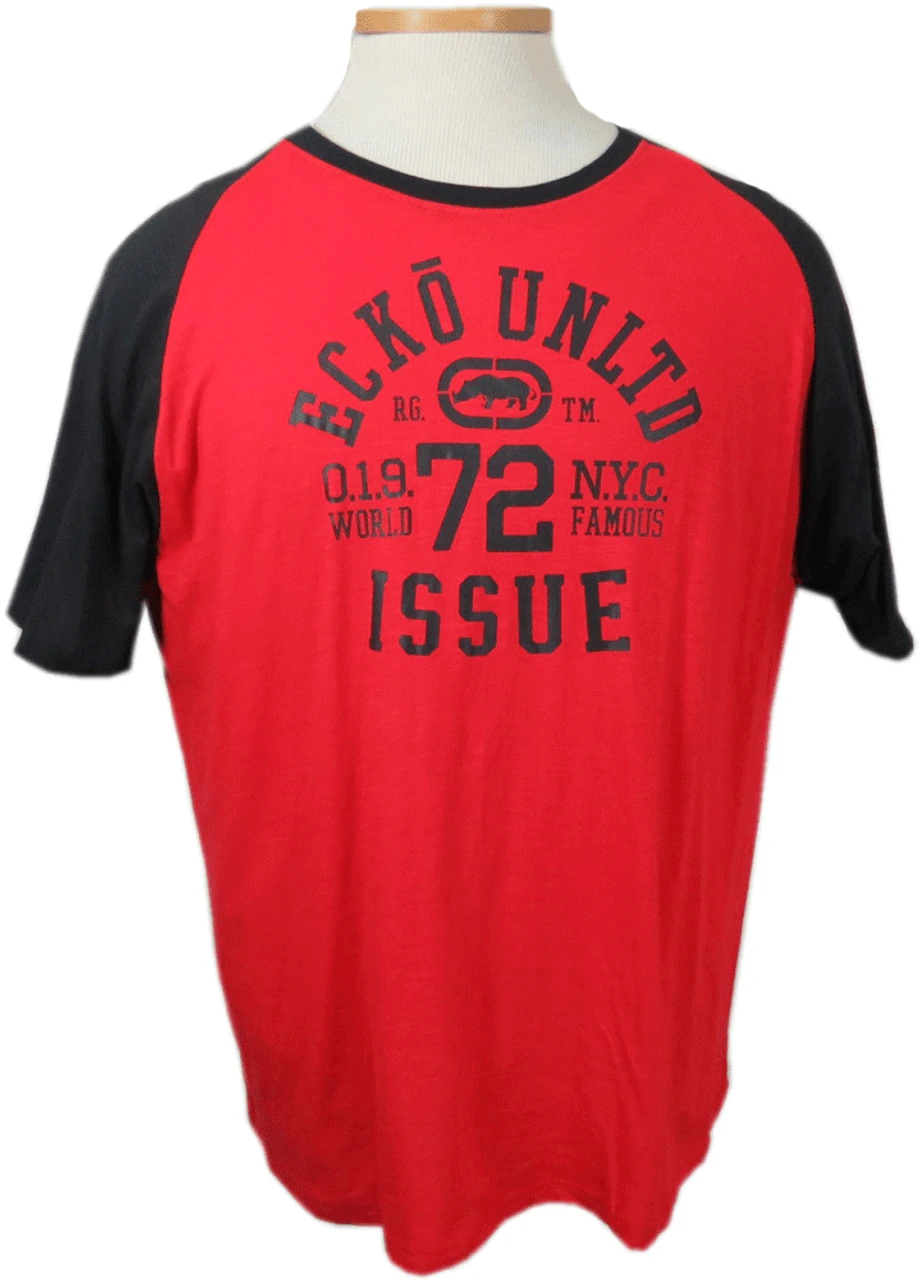 Ecko Unlimited Lightweight Raglan Graphic Tee 2 Colors 2XT, 3X, 3XT, 4X, 4XT, 5X, 5XT, 6X 3 Ecko Unlimited Lightweight Raglan Graphic Tee 2 Colors 2XT, 3X, 3XT, 4X, 4XT, 5X, 5XT, 6X