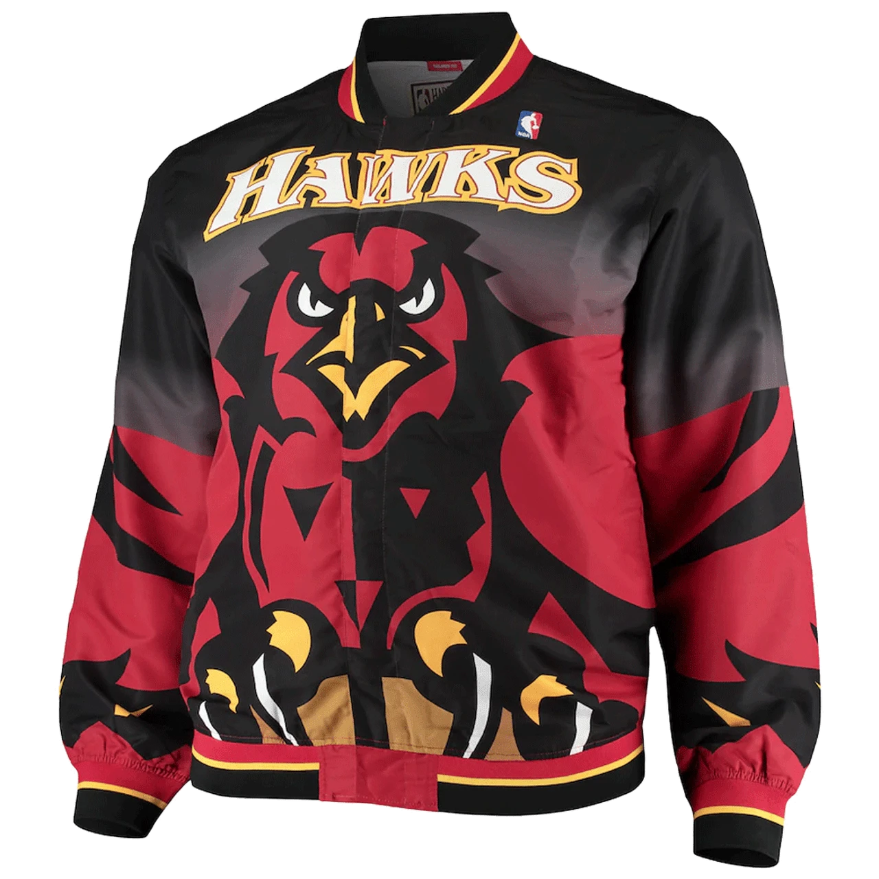 Mitchell & Ness Atlanta Hawks Hardwood Classics Authentic Warm-Up Full-Snap Jacket 2X 3 Mitchell & Ness Atlanta Hawks Hardwood Classics Authentic Warm-Up Full-Snap Jacket 2X