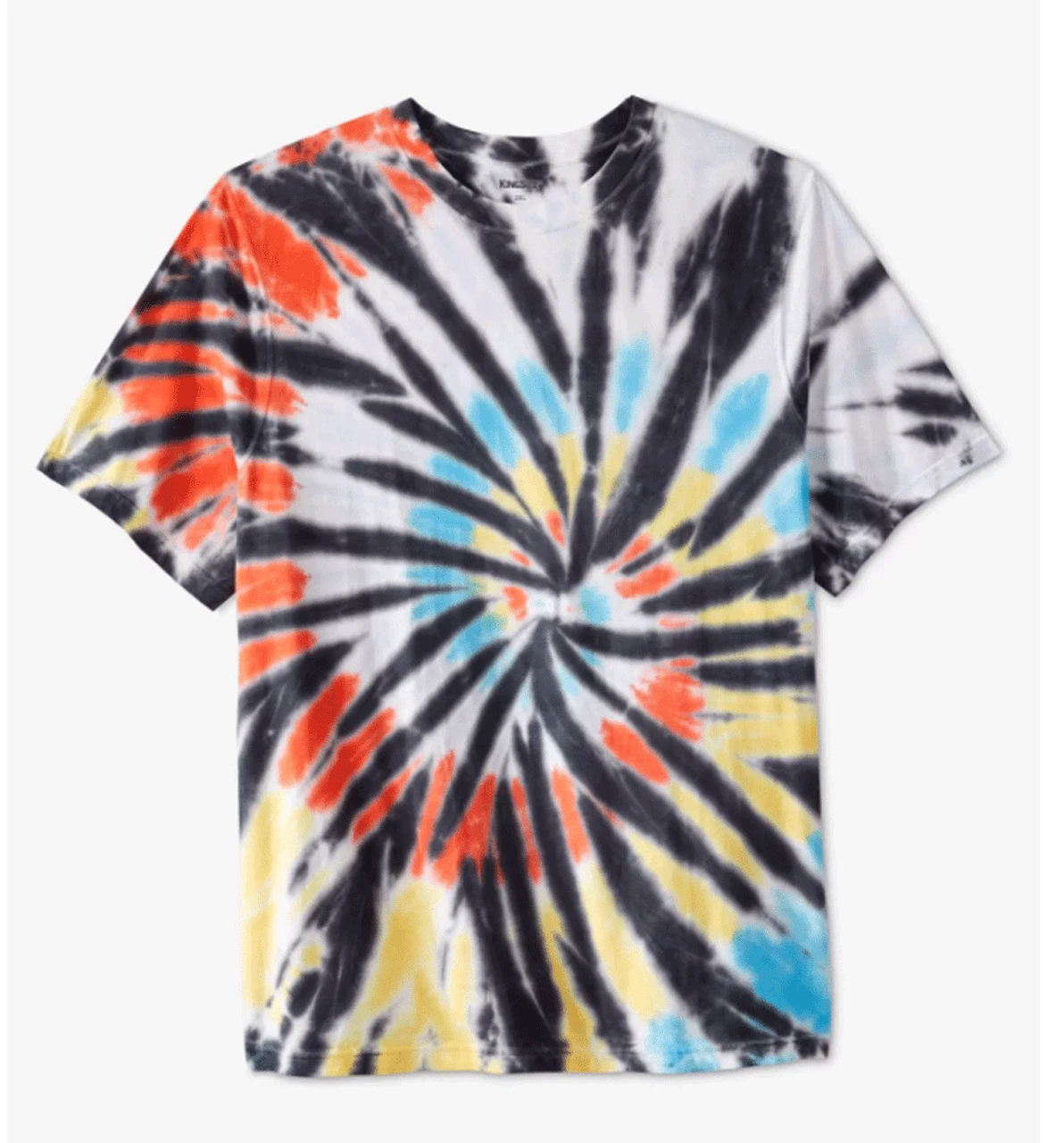 King Size Orange, Yellow, Blue, Gray Tie Dye Tee 7X, 8XT 3 King Size Orange, Yellow, Blue, Gray Tie Dye Tee 7X, 8XT