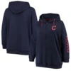 MLB Ladies Cleveland Indians Navy Full Zip Hoodie 2X, 3X 2 MLB Ladies Cleveland Indians Navy Full Zip Hoodie 2X, 3X -Fanatics Comlumbia Shop Ladies Indians Hoodie 55530.1708714347