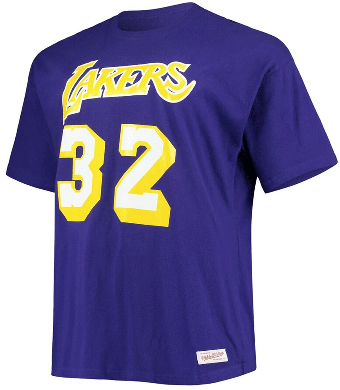 Mitchell & Ness Los Angeles Lakers Magic Johnson Name & Number Tee Shirt 3X, 4X 4 Mitchell & Ness Los Angeles Lakers Magic Johnson Name & Number Tee Shirt 3X, 4X - Image 2