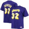 Mitchell & Ness Los Angeles Lakers Magic Johnson Name & Number Tee Shirt 3X, 4X 1 Mitchell & Ness Los Angeles Lakers Magic Johnson Name & Number Tee Shirt 3X, 4X -Fanatics Comlumbia Shop LakersMjohnsontee 85723.1698424059