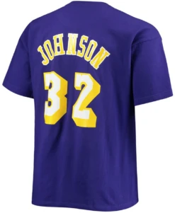 Mitchell & Ness Los Angeles Lakers Magic Johnson Name & Number Tee Shirt 3X, 4X 7 Mitchell & Ness Los Angeles Lakers Magic Johnson Name & Number Tee Shirt 3X, 4X -Fanatics Comlumbia Shop Lakersmjohnsonteeback 45799.1698424085