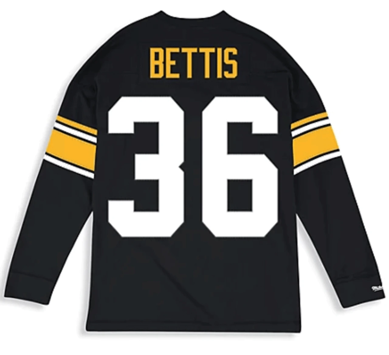 Mitchell & Ness Pittsburgh Steelers Throwback Jerome Bettis Long Sleeve Tee 2X, 2XT, 3XT 4 Mitchell & Ness Pittsburgh Steelers Throwback Jerome Bettis Long Sleeve Tee 2X, 2XT, 3XT - Image 2