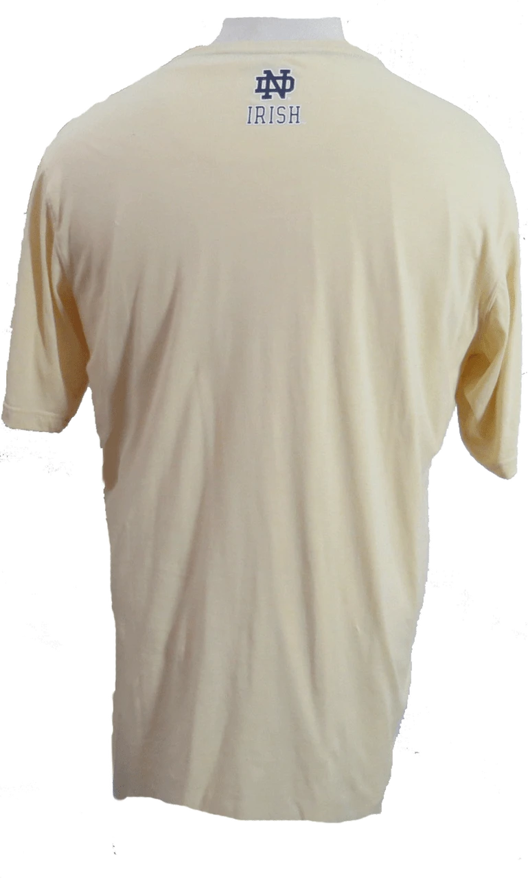 Colosseum 2020 Notre Dame Light Gold Tee 2X, 2XT, 3X, 3XT, 4X, 4XT, 5X, 6X 4 Colosseum 2020 Notre Dame Light Gold Tee 2X, 2XT, 3X, 3XT, 4X, 4XT, 5X, 6X - Image 2
