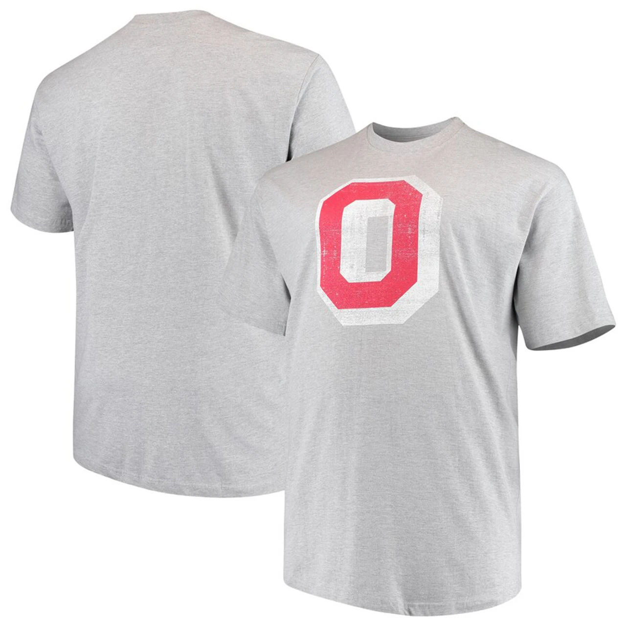 Profile Ohio State Vintage Logo Heather Gray Tee 2X, 5X 4 Profile Ohio State Vintage Logo Heather Gray Tee 2X, 5X - Image 2