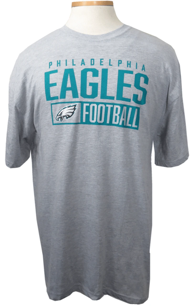 Fanatics Philadelphia Eagles Box Pop Heather Gray Tee Shirt 4X, 5X 3 Fanatics Philadelphia Eagles Box Pop Heather Gray Tee Shirt 4X, 5X