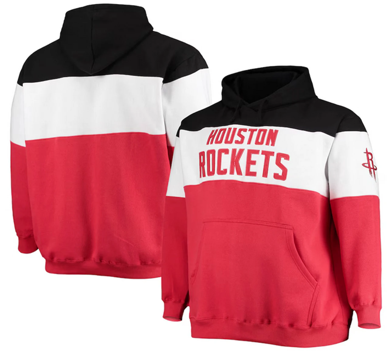 Fanatics Houston Rockets Colorblock Wordmark Pullover Hoodie 2X 3 Fanatics Houston Rockets Colorblock Wordmark Pullover Hoodie 2X