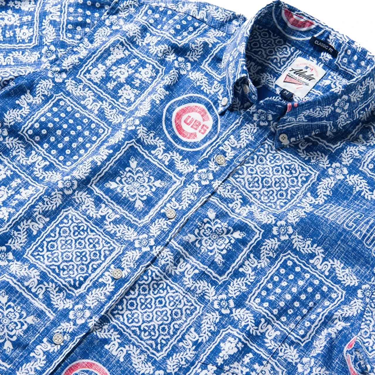 Reyn Spooner Chicago Cubs Hawaiian Shirt 2X 4 Reyn Spooner Chicago Cubs Hawaiian Shirt 2X - Image 2