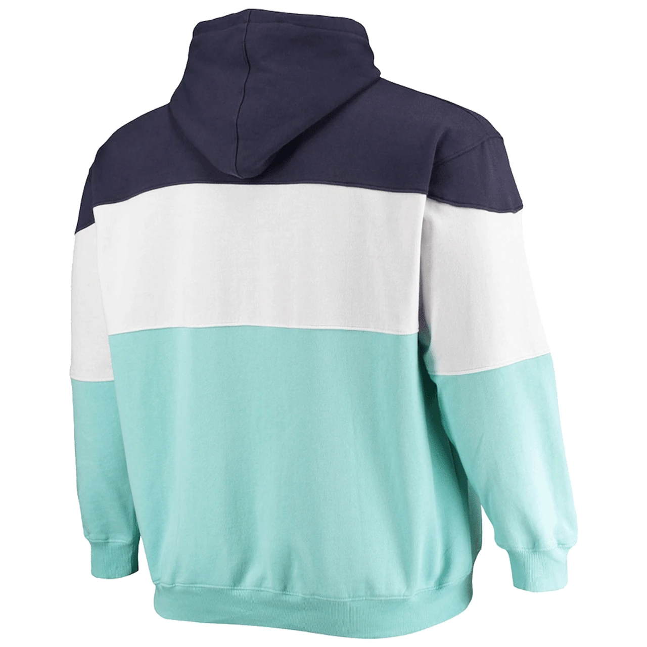 Seattle Kraken Fanatics Branded NHL Colorblock Fleece Hoodie 4X, 4XT 5 Seattle Kraken Fanatics Branded NHL Colorblock Fleece Hoodie 4X, 4XT - Image 3