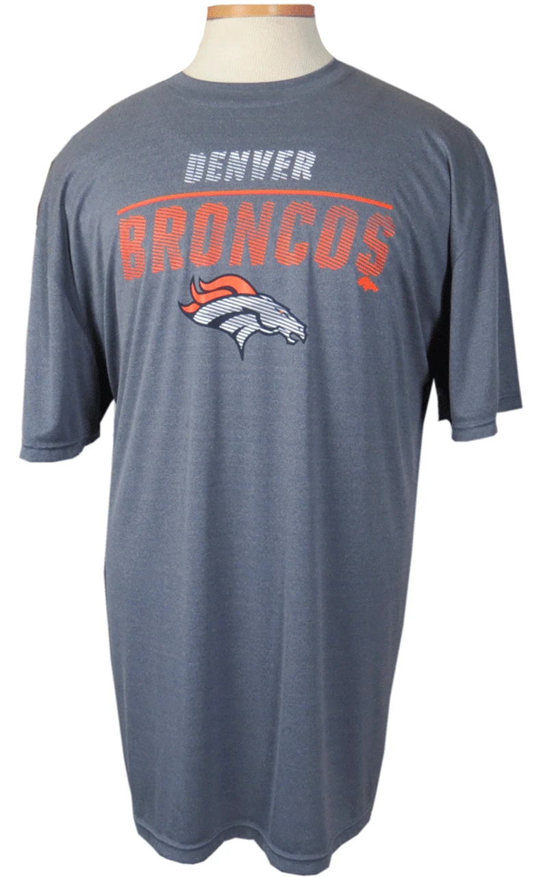 Majestic NFL Denver Broncos Dri Fit Tee Shirt 4XT 3 Majestic NFL Denver Broncos Dri Fit Tee Shirt 4XT