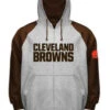 NFL Cleveland Browns Full Zip Raglan Hoodie XLT, 3X 2 NFL Cleveland Browns Full Zip Raglan Hoodie XLT, 3X -Fanatics Comlumbia Shop brownsfziphoodie 03379.1585241564