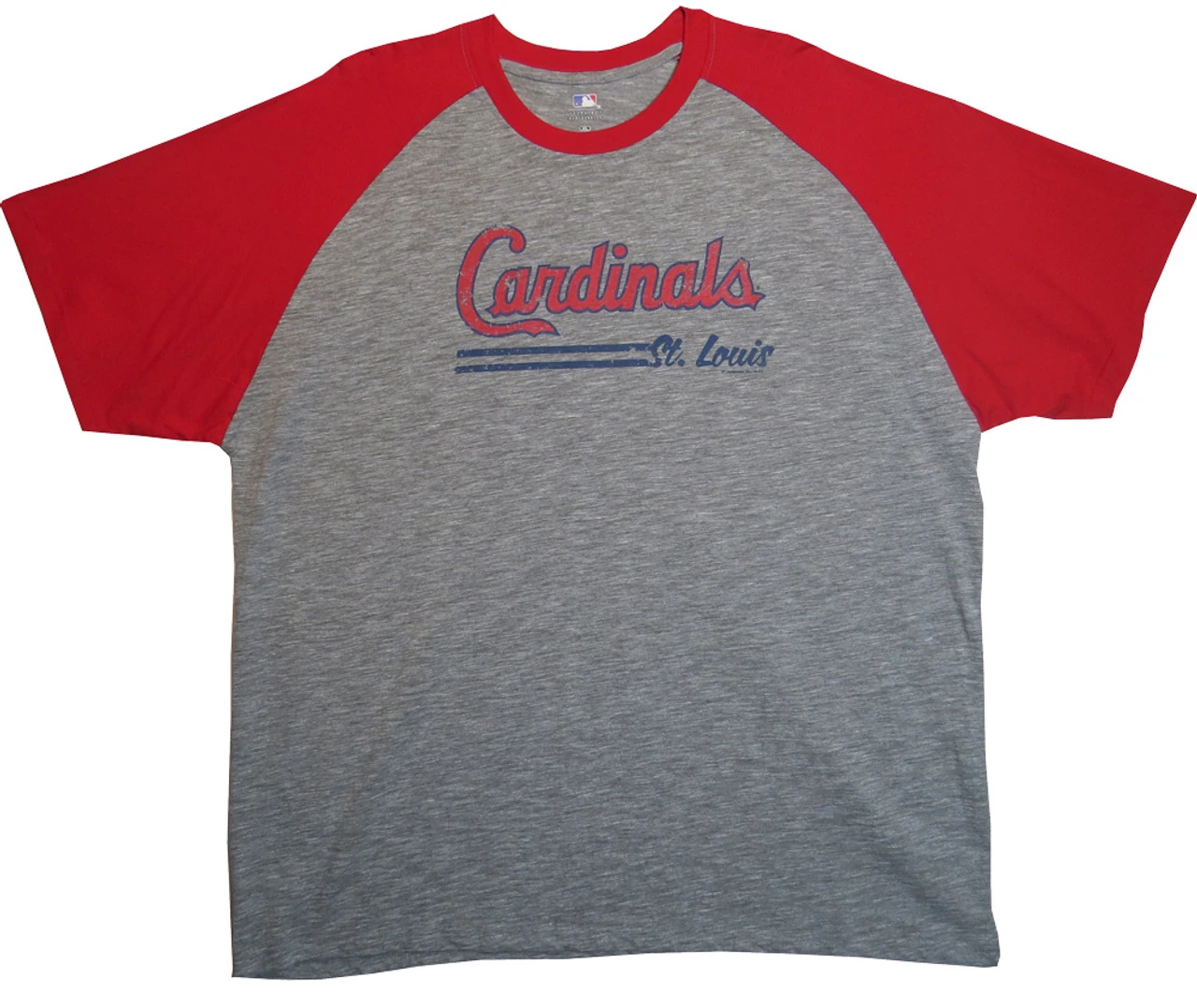 MLB St. Louis Cardinals Short Sleeve Raglan Tee 3X 3 MLB St. Louis Cardinals Short Sleeve Raglan Tee 3X