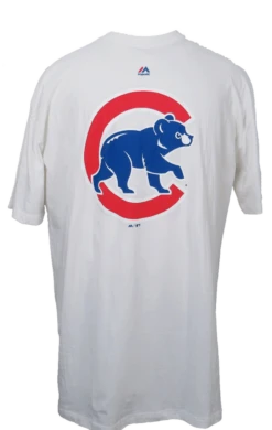 Majestic Chicago Cubs Walking Bear White Tee 3XT