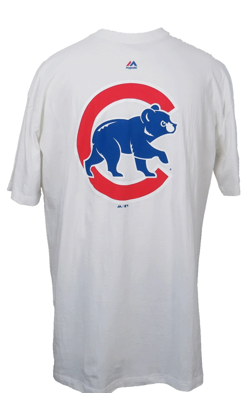 Majestic Chicago Cubs Walking Bear White Tee 3XT 3 Majestic Chicago Cubs Walking Bear White Tee 3XT