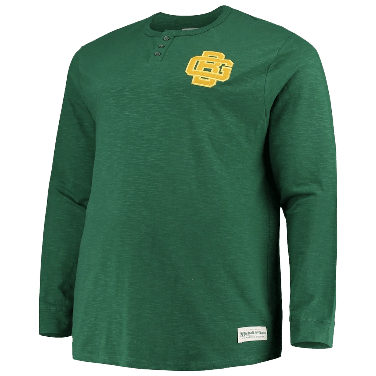 Mitchell & Ness Green Bay Packers First Round Pick Long Sleeve Green Henley T-Shirt 3X 3 Mitchell & Ness Green Bay Packers First Round Pick Long Sleeve Green Henley T-Shirt 3X