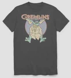 Gremlins Heather Charcoal Printed Tee Shirt 2XT, 5X