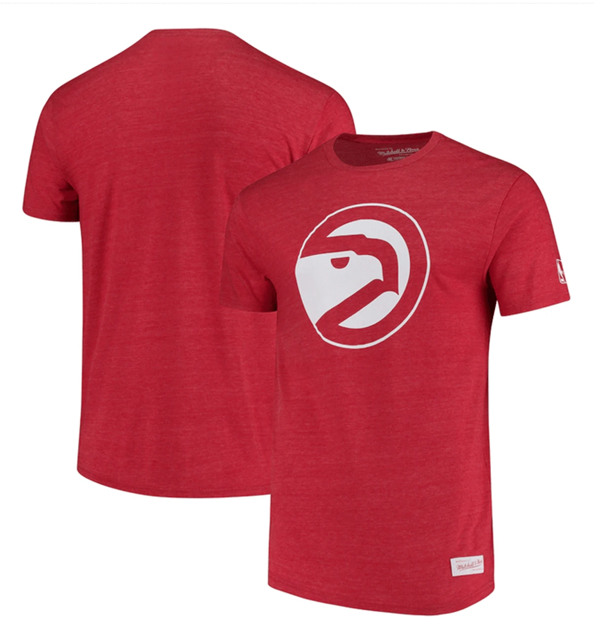 Mitchell & Ness Atlanta Hawks Heather Red Hardwood Classics Throwback Logo T-Shirt 3X 4 Mitchell & Ness Atlanta Hawks Heather Red Hardwood Classics Throwback Logo T-Shirt 3X - Image 2