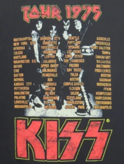 Kiss 1975 Tour Black Short Sleeve Tee Shirt 4X 5 Kiss 1975 Tour Black Short Sleeve Tee Shirt 4X -Fanatics Comlumbia Shop kiss1975back2 77065.1714675873