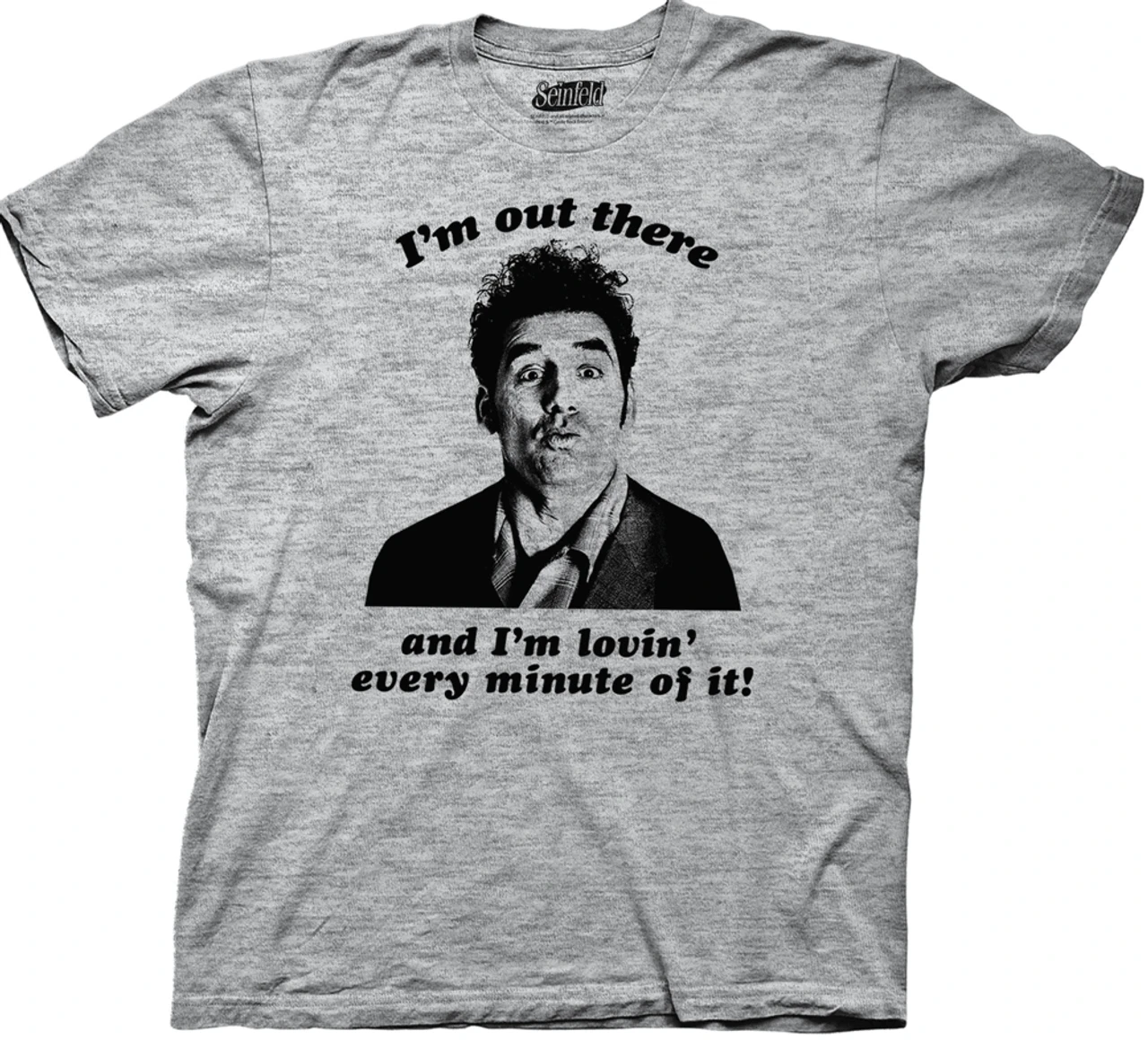 Ripple Junction Seinfeld "I'm Lovin Every Minute Of It" Tee XL, XLT, 2X, 2XT, 3X, 3XT, 4X, 4XT, 5X, 5XT, 6X, 6XT, 7X 3 Ripple Junction Seinfeld "I'm Lovin Every Minute Of It" Tee XL, XLT, 2X, 2XT, 3X, 3XT, 4X, 4XT, 5X, 5XT, 6X, 6XT, 7X