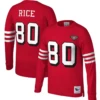 Mitchell & Ness San Francisco 49ers Jerry Rice Scarlet Retired Player Name & Number Long Sleeve Tee XLT, 2X 2 Mitchell & Ness San Francisco 49ers Jerry Rice Scarlet Retired Player Name & Number Long Sleeve Tee XLT, 2X -Fanatics Comlumbia Shop mnjerryricelstee 91725.1664376407