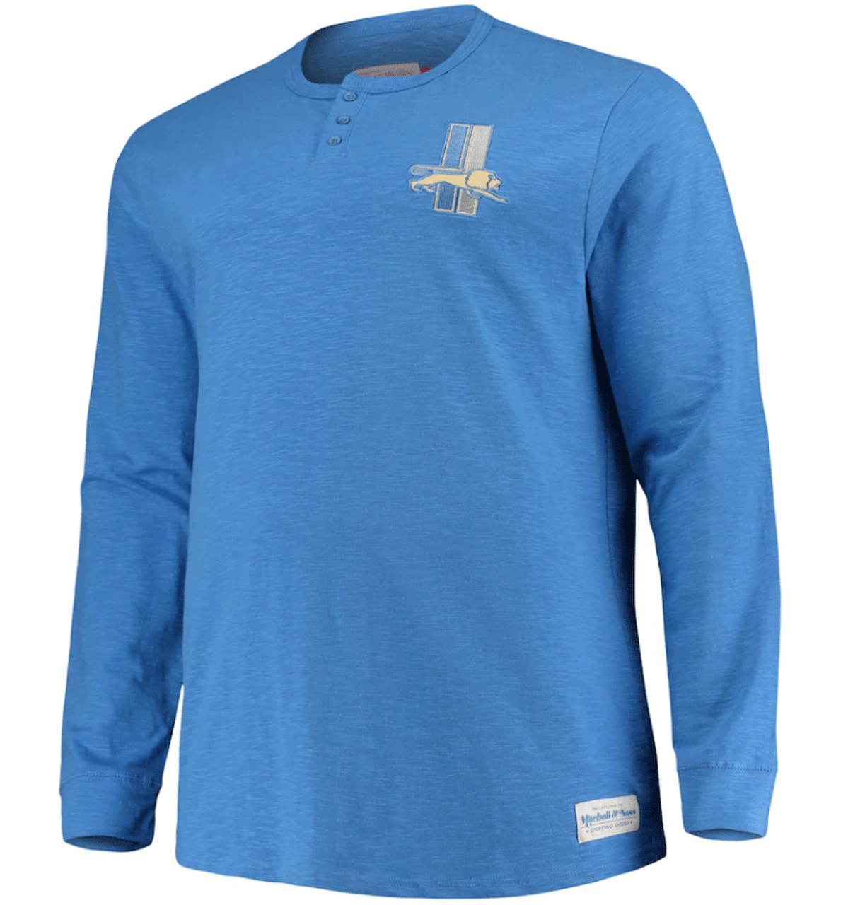 Mitchell & Ness Blue Detroit Lions First Round Pick Long Sleeve Henley Tee XLT, 2X 5 Mitchell & Ness Blue Detroit Lions First Round Pick Long Sleeve Henley Tee XLT, 2X - Image 3