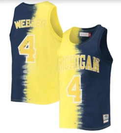 Mitchell & Ness University Of Michigan Chris Webber Name And Number Tank 3XT, 4X, 4XT, 5X, 5XT