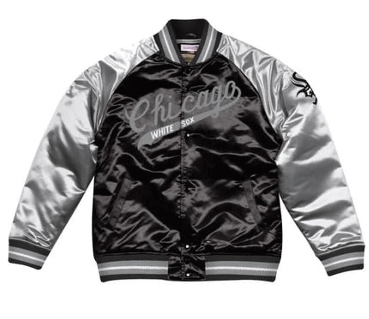 Mitchell & Ness Chicago White Sox Tough Season Satin Jacket 2XT, 3XT 3 Mitchell & Ness Chicago White Sox Tough Season Satin Jacket 2XT, 3XT