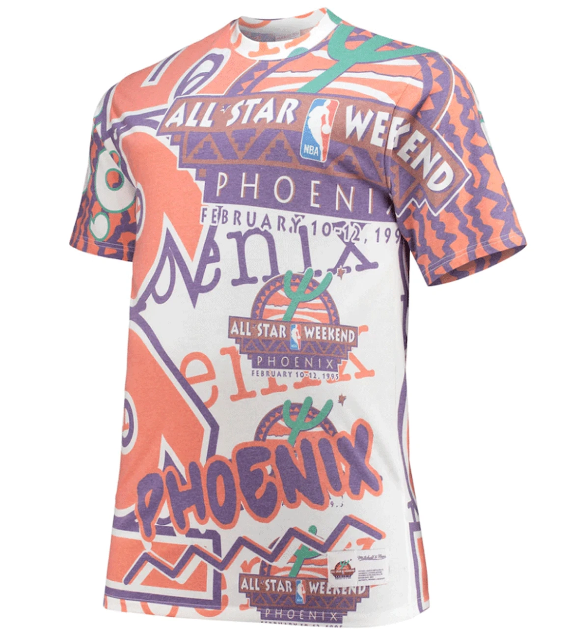 Mitchell & Ness NBA All Star Jumbotron Tee Shirt LT, 2XT, 4X 4 Mitchell & Ness NBA All Star Jumbotron Tee Shirt LT, 2XT, 4X - Image 2