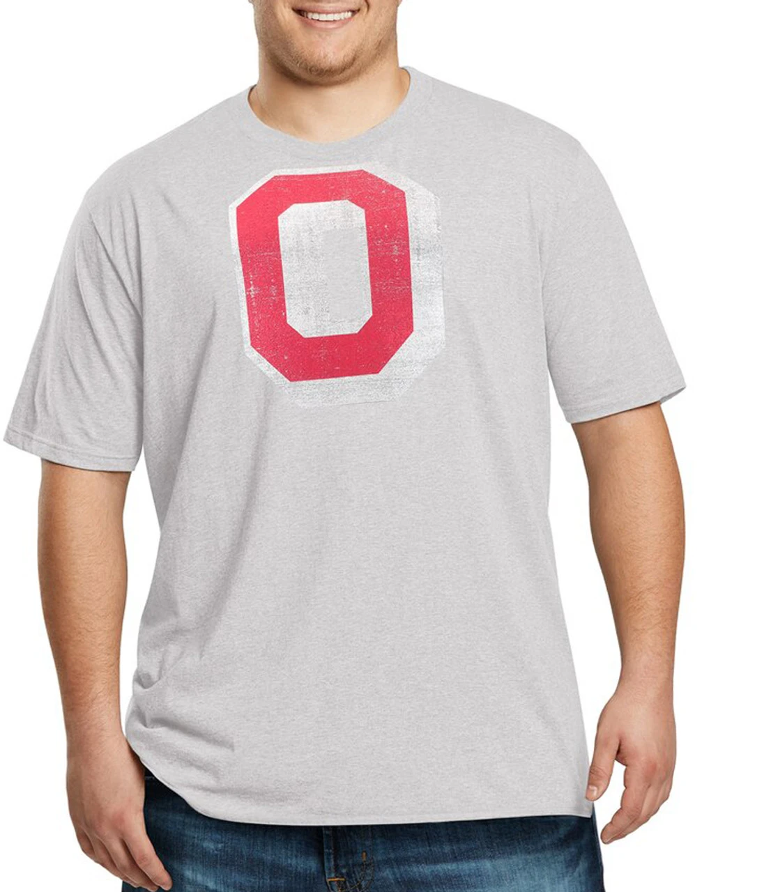 Profile Ohio State Vintage Logo Heather Gray Tee 2X, 5X 3 Profile Ohio State Vintage Logo Heather Gray Tee 2X, 5X