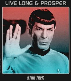 Star Trek The Original Series Spock Poster Tee Shirt 5X