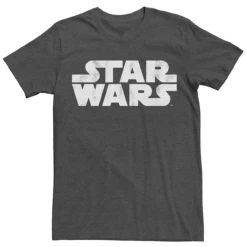Star Wars Distressed Logo Heather Charcoal Printed Tee 6X