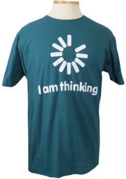Thinking Short Sleeve Printed Tee Shirt 2 Colors 2X, 3X, 5X