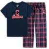 Ladies Concept Sports Cleveland Indians Flannel PJ Set 1X, 2X, 3X, 4X 2 Ladies Concept Sports Cleveland Indians Flannel PJ Set 1X, 2X, 3X, 4X -Fanatics Comlumbia Shop womenflnlpjs 61393.1708445400