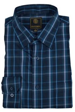 F/X Fusion Long Sleeve Sport Shirts 14 Patterns LT, 4XT, 5X, 5XT, 6X, 6XT 22 F/X Fusion Long Sleeve Sport Shirts 14 Patterns LT, 4XT, 5X, 5XT, 6X, 6XT -Fanatics Comlumbia Shop Blackbluemultiplaid 59755.1624371108