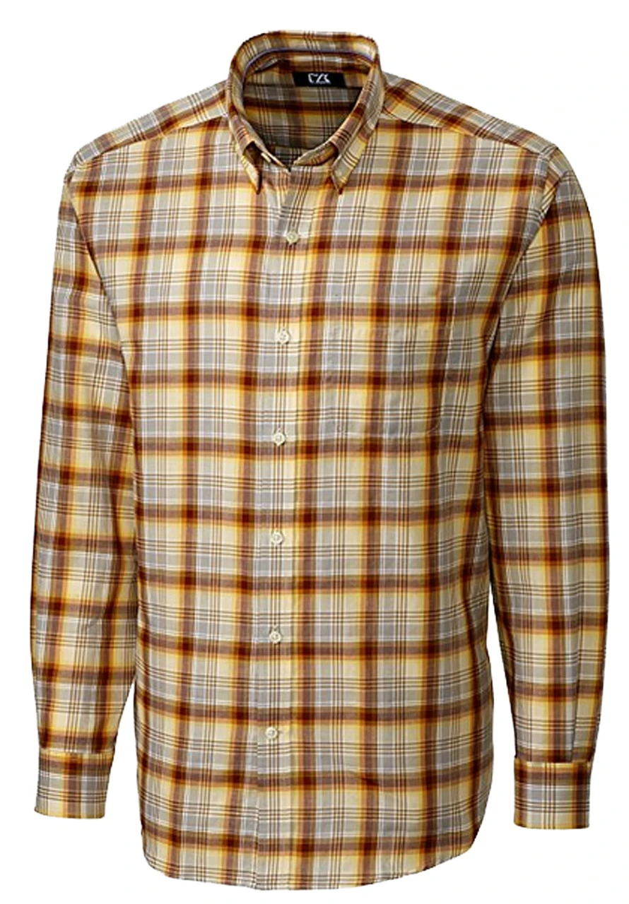 Cutter & Buck Treasure Valley Plaid 3X, 4X, 5X 3 Cutter & Buck Treasure Valley Plaid 3X, 4X, 5X