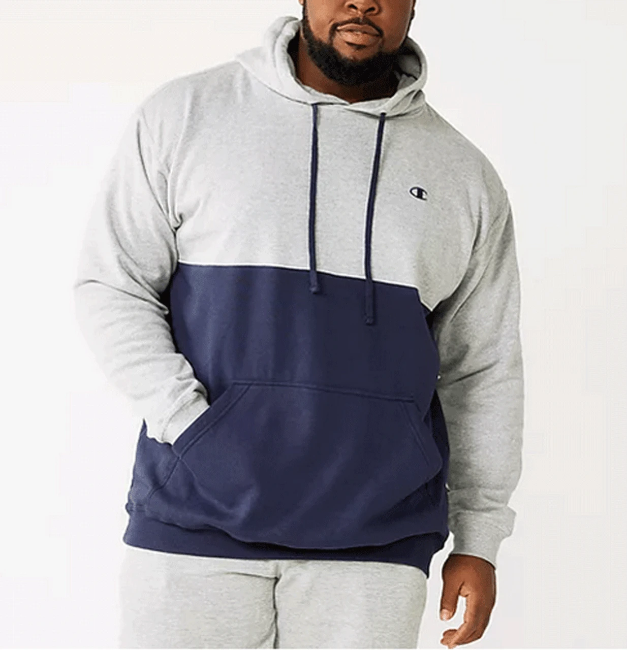 Champion Split Body Colorblock Fleece Hoodie 5 Colors 2X, 4X, 5X, 6X 7 Champion Split Body Colorblock Fleece Hoodie 5 Colors 2X, 4X, 5X, 6X - Image 5