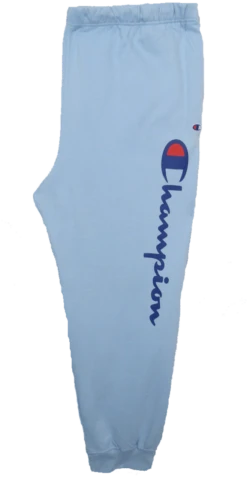 Champion Script Sky Blue Fleece Joggers 2X, 3X, 4X, 5X, 6X
