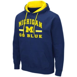 Colosseum University Of Michigan Embroidered Hoodie 3X