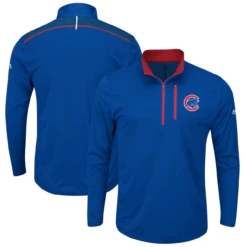 Majestic Chicago Cubs Coolbase Quarter Zip XLT, 2X, 2XT, 3X, 3XT, 4X, 4XT, 5X, 5XT, 6X