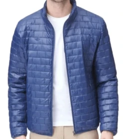 Dockers New Navy Box Quilted Packable Puffer Jacket 2XT