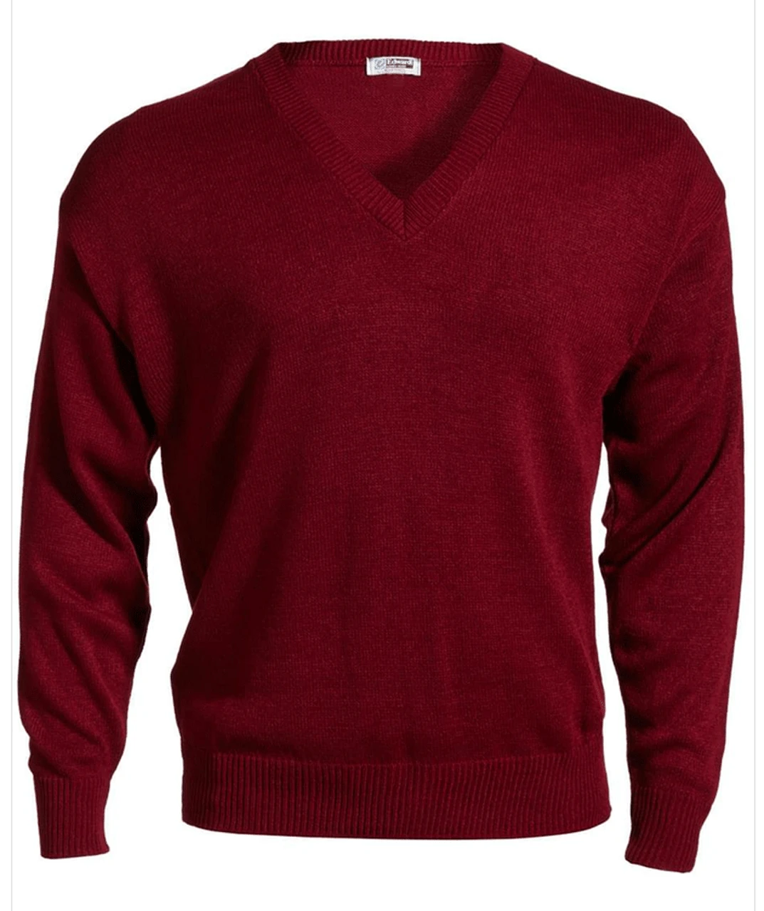 Edwards Acrylic Jersey Knit V-Neck Sweater 6 Colors 2X, 3X, 4X, 5X 4 Edwards Acrylic Jersey Knit V-Neck Sweater 6 Colors 2X, 3X, 4X, 5X - Image 2