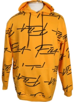 Fila All Over Graffiti Logo Print Hoodie 2 Colors 2X, 2XT, 3X, 3XT, 4XT, 5XT